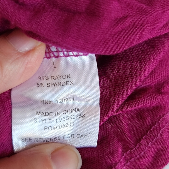 Olive & Oak Top Womens Large Sleeveless Tank Tie Dye Purple & White Knit Hippie - Picture 8 of 10